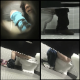 A camera placed under the stall in a public restroom captures multiple women sitting on the toilet. Nice sounds. Over 34 minutes. 288MB, MP4 file requires high-speed Internet.